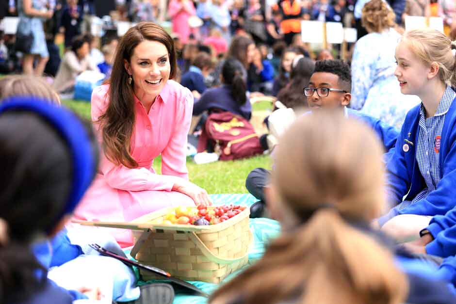 Princess of Wales enjoys picnic with children at RHS Chelsea