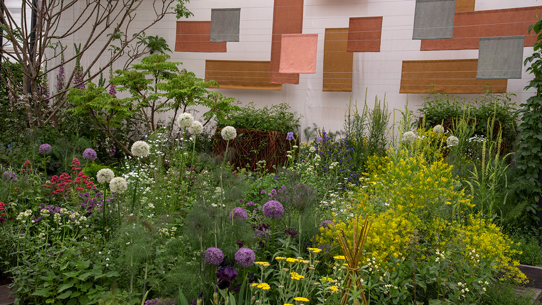 See A Textile Garden for Fashion Revolution at RHS Chelsea Flower Show