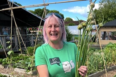 Lou Matthews, Head Gardener at Redcatch Community Garden