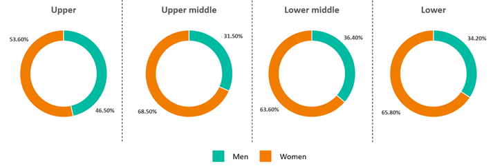 Gender pay gap proportions