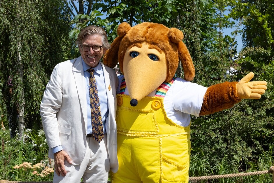 Keith Weed with a Womble