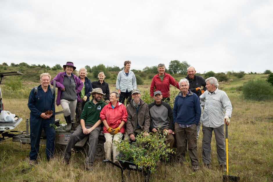 Volunteers at Silverdale Country Park, Newcastle-under-Lyme