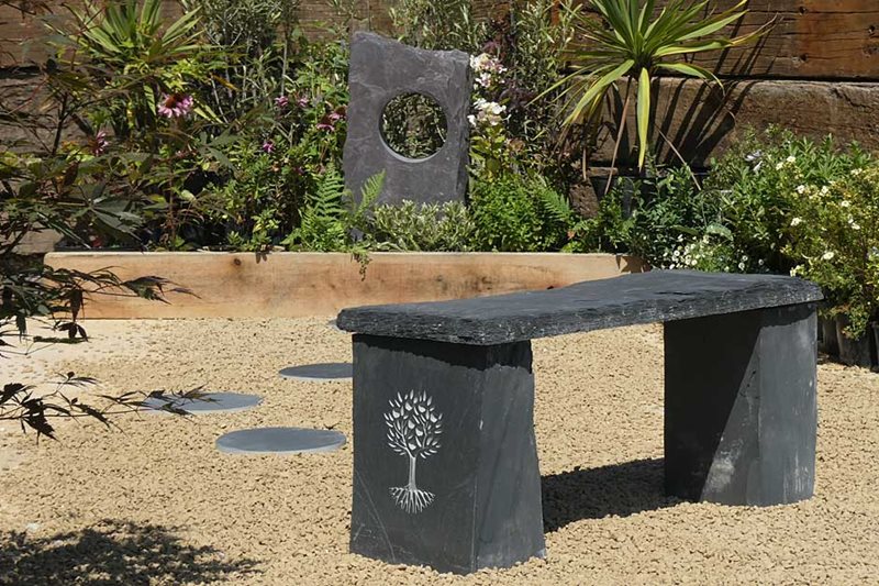 Welsh Slate Water Features slate bench
