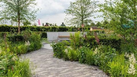 Water management might sound a daunting subject for gardeners to tackle, but this garden shows that everyone, no matter now large or small their outdoor space, can do their bit to mitigate flooding.