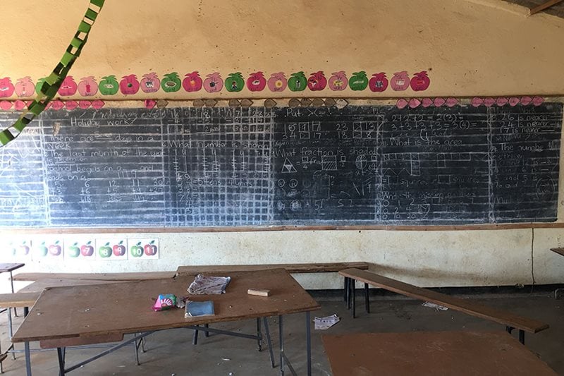 Inside a classroom in rural Zimbabwe