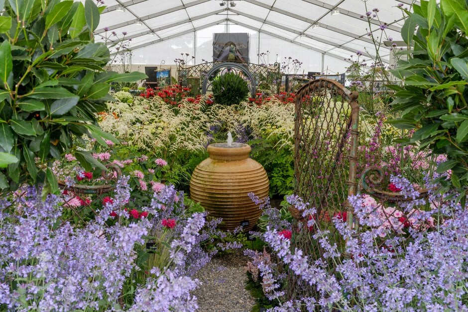 Holden Clough display in the Floral Marquee at RHS Tatton Park 2022