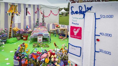 Work of Heart Garden in support of Sue Ryder Leckhampton Court Hospice