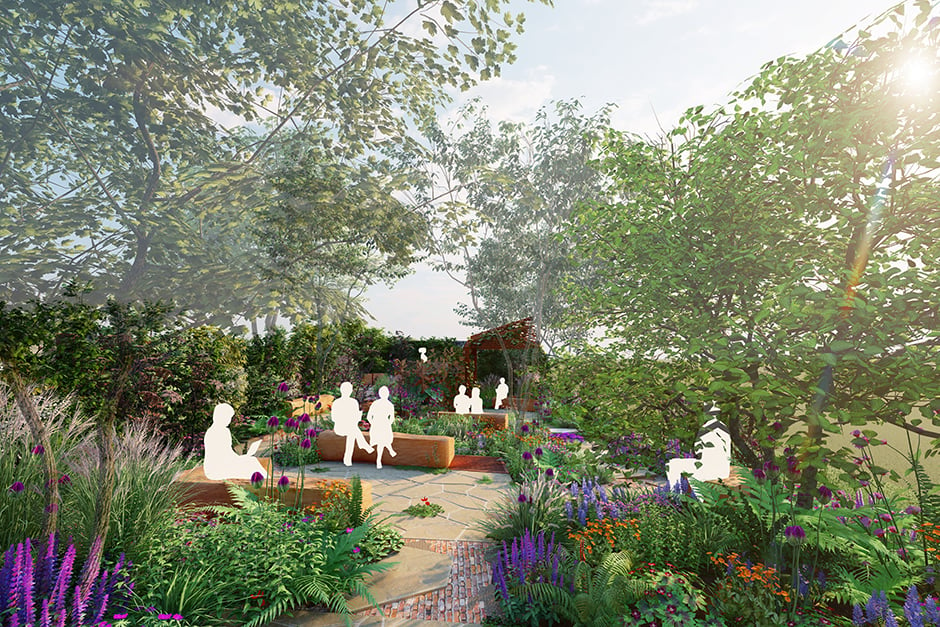 The Octavia Hill Garden by Blue Diamond with The National Trust