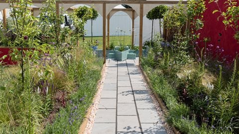 A tranquil, Persian-inspired garden, designed and built by people who've come from the streets and communities of Rochdale
