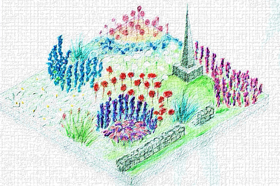 Todmorden in Bloom design for the Community Borders