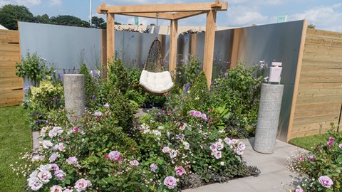 This gorgeously scented garden has been designed to show how commercial and urban areas can become peaceful places that benefit wildlife and people wanting to take a break