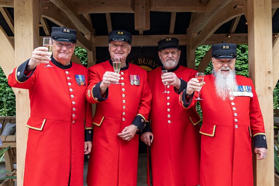 Chelsea Pensioners at the RHS Chelsea Flower Show 2023