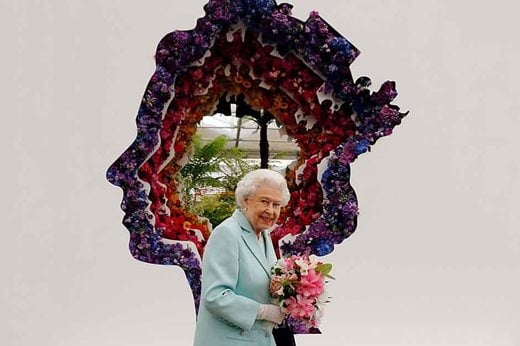 2016 floral tribute to HM Queen Elizabeth II