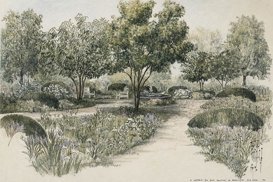 The Julia Rausing Garden at RHS Badminton Flower Show