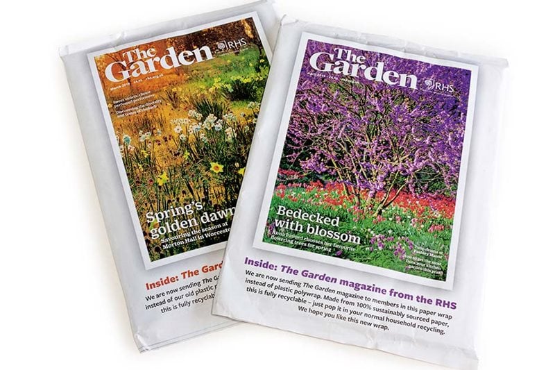 The Garden magazine in its paper wrap