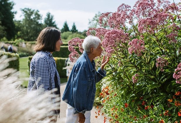 image of people enjoying an RHS garden