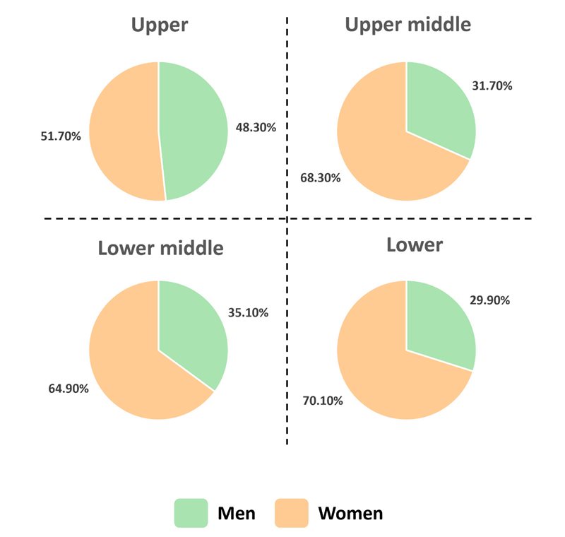Gender pay gap proportions