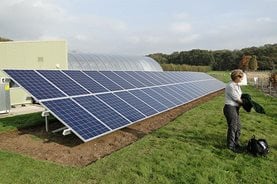 Solar panels at Deers Farm