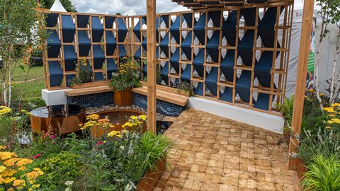 This garden makes a statement in its sharp design, tactile materials and imaginative ideas, it also imparts a strong message about the impact the fashion and textile industry has on the environment
