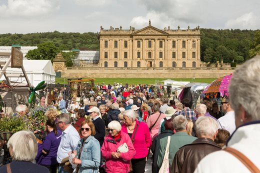Crowds at Chatsworth Flower Show