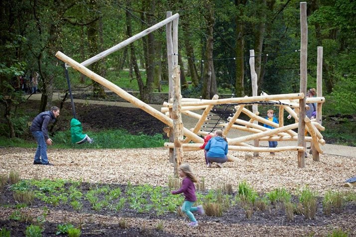 Families explore Woodland Play