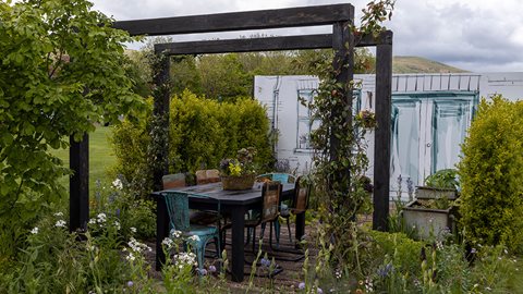 These designs show just what's possible with a limited budget but a lot of creativity. By recycling and upcycling garden elements you can save cash and help the planet.