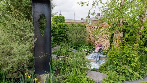 A peaceful, secluded place of dense but restful planting taking inspiration from Norwegian art, landscapes and natural water meadows