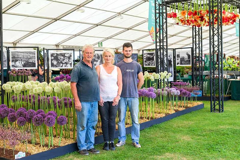 The Warmenhoven family at their stand