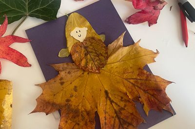 A picture made with natural materials