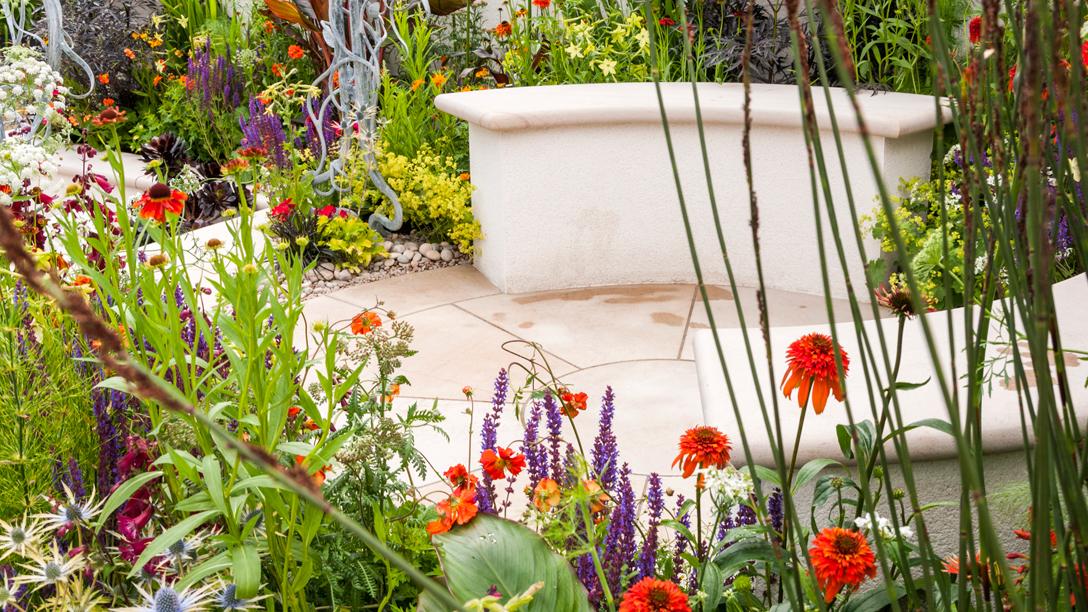 See New Horizon Garden at RHS Hampton Court Palace Flower Show / RHS