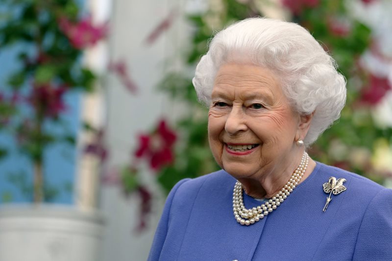 HM The Queen at RHS Chelsea Flower Show press day