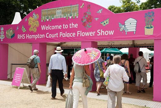 Hampton Court Flower Show entrance