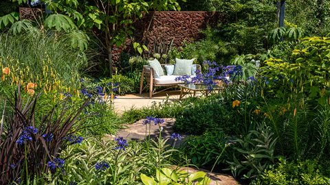 Climate change brings Cornwall to Cheshire in this forward-looking garden which imagines how planting may adapt to different weather patterns in future