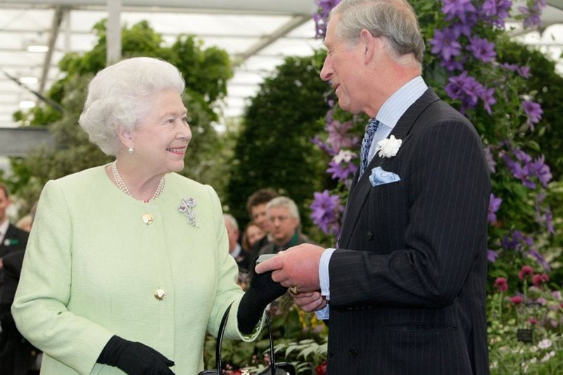 The Queen presenting the VMH to Princes Charles in 2009