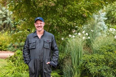 Will Young and his Out of the Shadows garden at RHS Wisley Flower Show