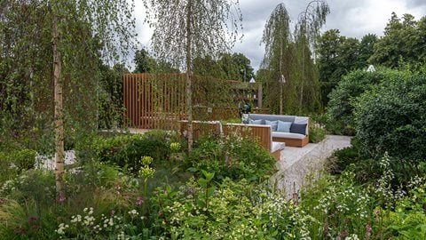 A stylish and elegant garden with everything needed, and more, to make the most of spending time outside