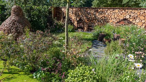 A garden designed for families – adults can relax and children can enjoy bug focused spaces to fire up their imaginations