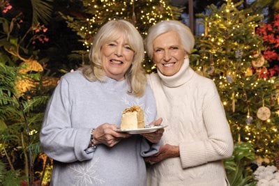 Dame Mary Berry and Alison Steadman at RHS Wisley