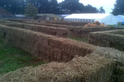 Straw maze at RHS Garden Wisley