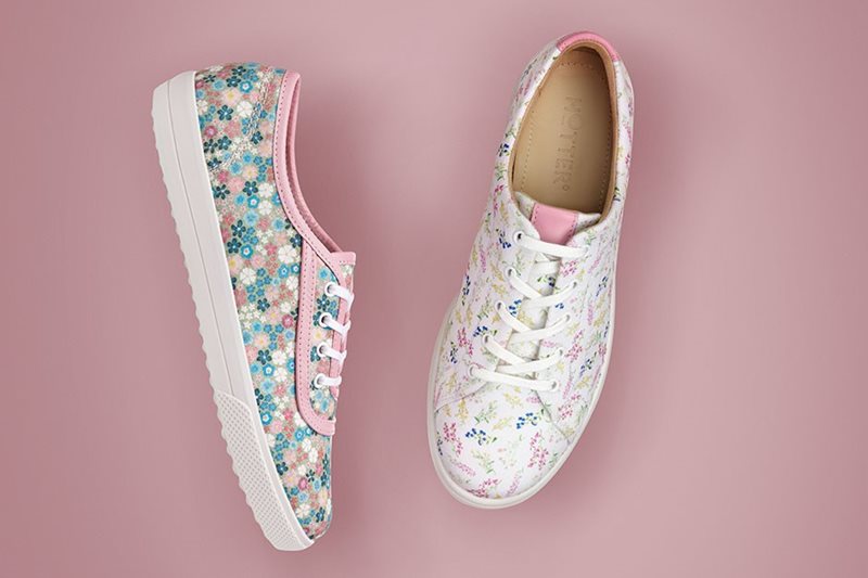 Hotter Molly and Mabel canvas shoes