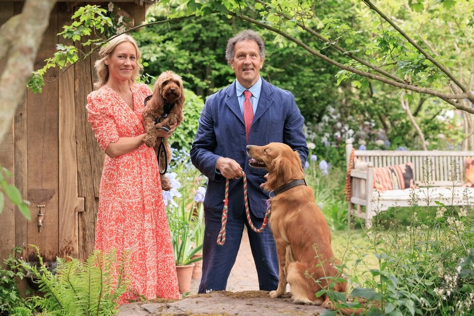 sachin and babi light blue dress Chelsea Flower Show: the Pimm's, the parties and the power-players of 2023 main image 1