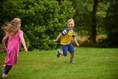 children playing at RHS Rosemoor