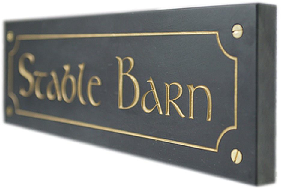 Slate house sign from Atlantic Signs