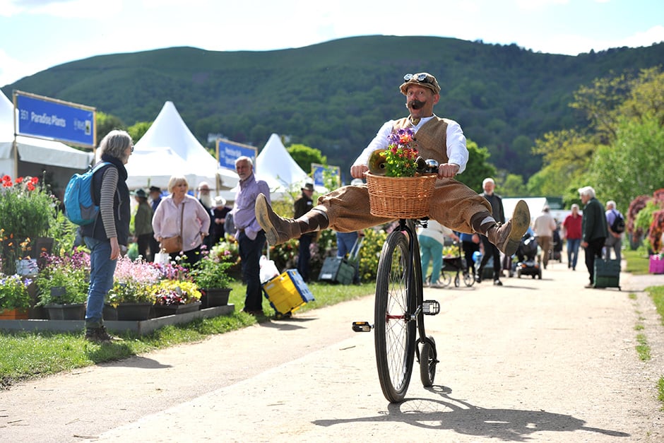 Cyclist at malvern
