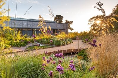 RHS Hilltop building in autumn